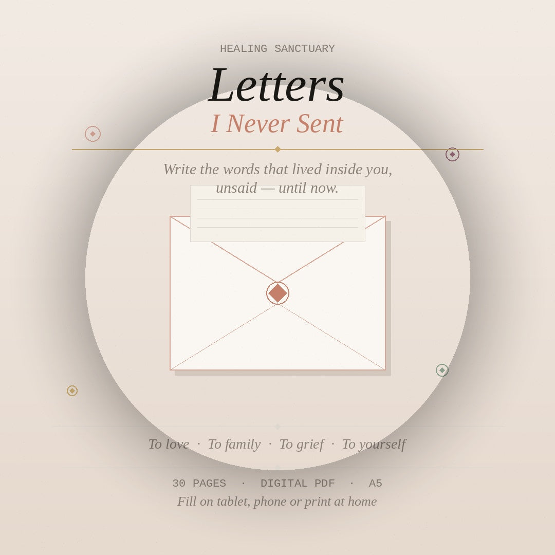Letters I Never Sent — A Healing Journal for Women