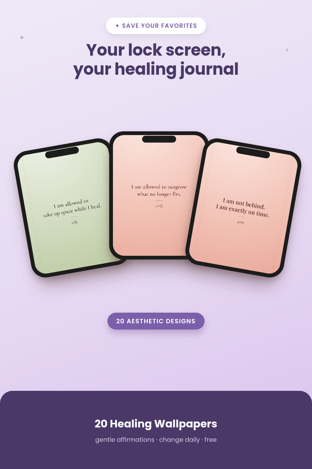 Healing Wallpapers for Women | Motivational Digital Downloads