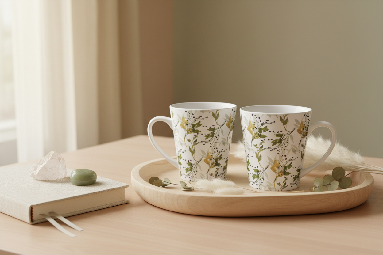 Botanical Mugs — Wellness Desk