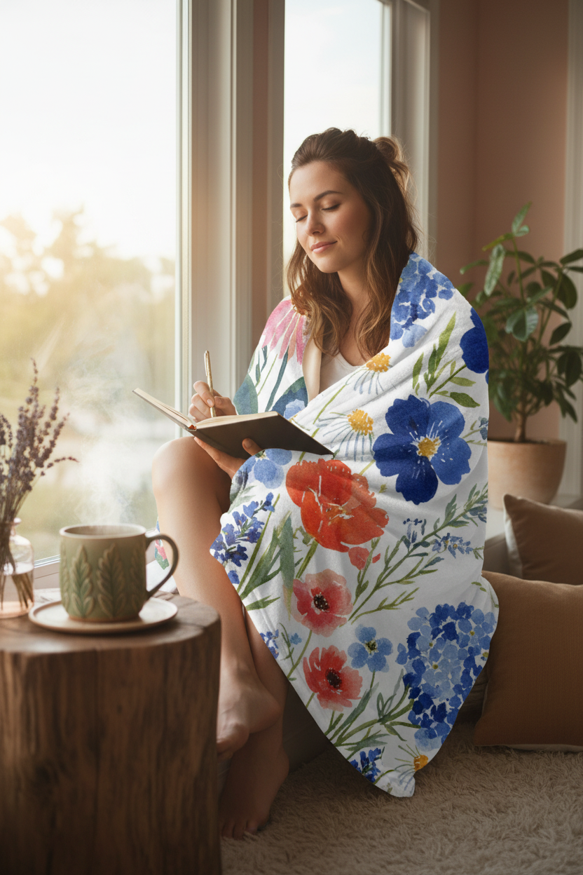 Wildflower Blanket — Comfort & Sanctuary